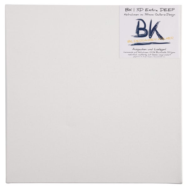 Leinwand  Extra Deep 2er Set  40x40 cm (LxB) hoher Rahmen weiß