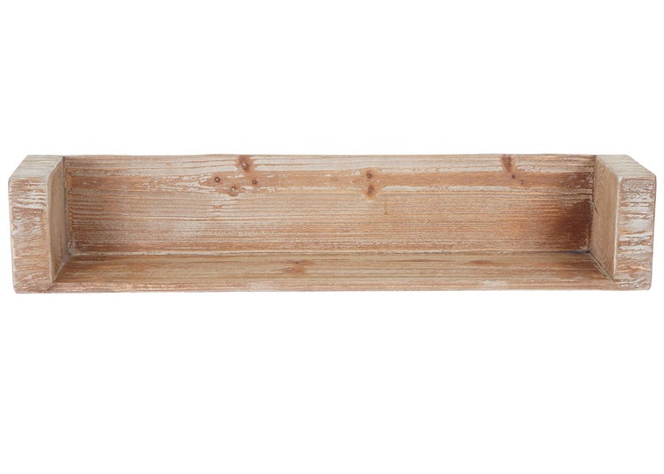 Holztablett mit hohem Rand
