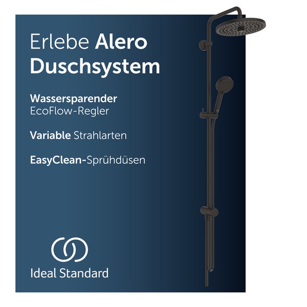 Alero Duschsystem mit Kopf- und Handbrause