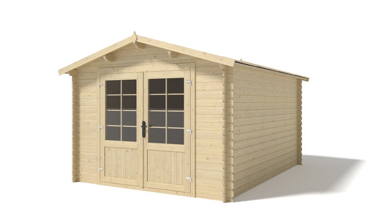 Gartenhaus, Gerätehaus 12m2 - 3x4m - 28mm