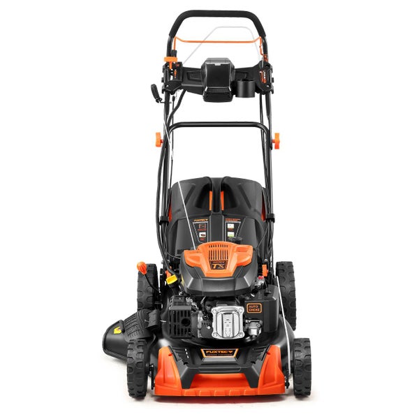 FUXTEC Benzin Rasenmäher FX-RM5196eSPRO  - 196ccm | 51cm | 6PS  | mit Antrieb + E-Start + FlexSpeed | 36kg | 60L | Seitenauswurf |ab 1001m²