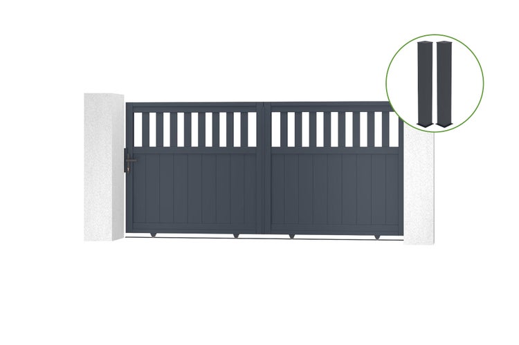 Eifel 166 Zentimeter Zaunpfosten mit Maßangaben und Montagehinweisen