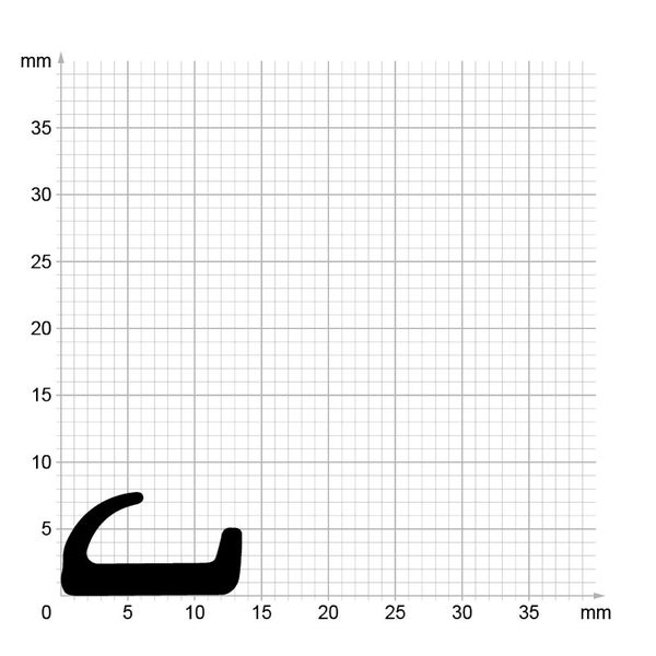 DIWARO. | Lippendichtung LP243 | schwarz | 5 Meter