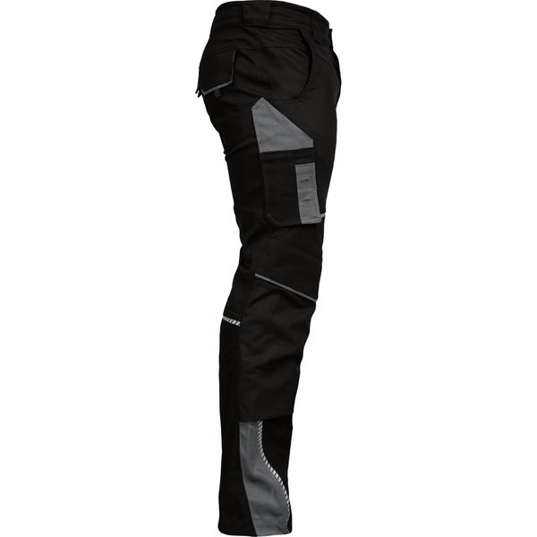Leibwächter Arbeitshose Bundhose lang, schwarz/grau Gr. 26 Herren