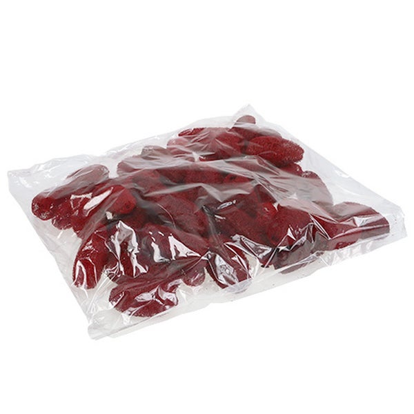 Packung mit roten Gummihandschuhen