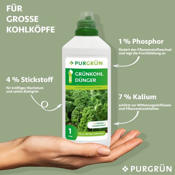 Purgrün Bio-Grünkohl-Dünger 1 Liter