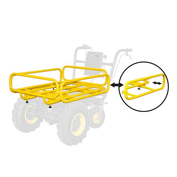 BAMATO MTR-300W Elektrische Schubkarre mit Lithium-Ionen-Akku