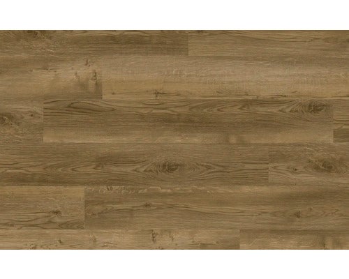 Vinylboden oder Laminat in Holzoptik mit ausgeprägter Maserung und Astlöchern.