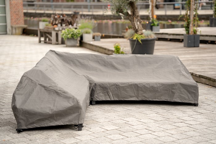 Abdeckung für eine Eck-Gartenlounge zum Schutz vor Witterungseinflüssen