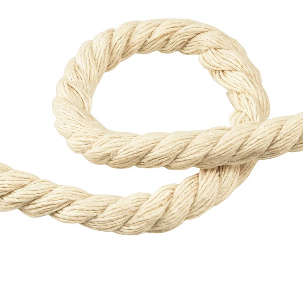 Gedrehtes Seil aus Naturfasern mit Schlaufe