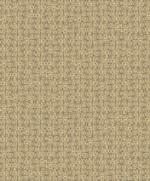 Masureel Tapete grafisches Motiv Gelb - 53 cm x 10.05 m - 630668