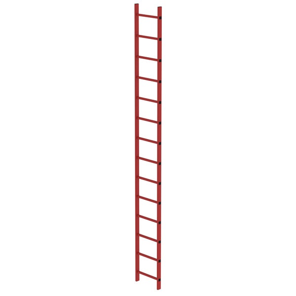 MUNK Schachtleiter aus GFK 400mm breit 14 Sprossen 3,92m lang