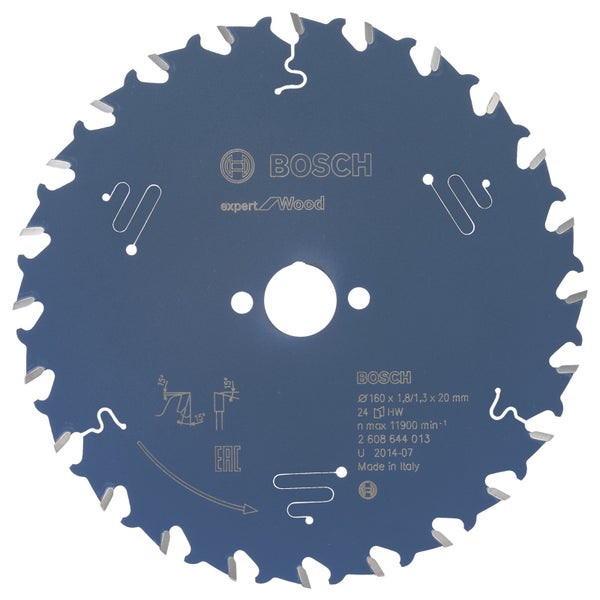 Bosch Kreissägeblatt Expert for Wood für Handkreissägen 160 x 20 x 1,8 mm 24 - 2608644013