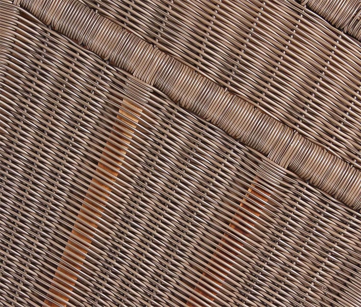 Strandkorb Nordstrand Teak PE grey Dessin 534