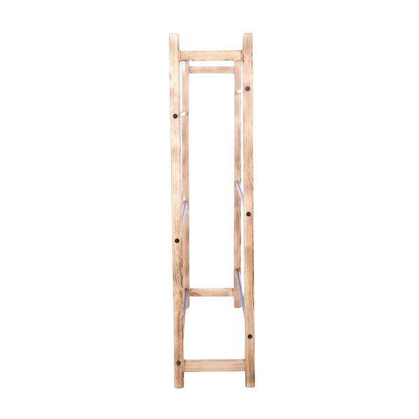 PROREGAL Getränkekistenregal EIFEL HxBxT 138x112x32cm 9 Kisten auf 3 Ebenen Massives Kiefernholz Gebrannt