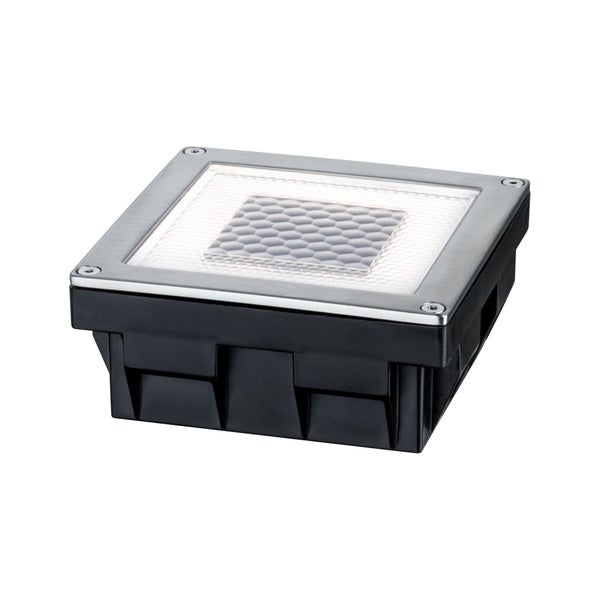 Solar LED Bodeneinbauleuchte Cube IP67 2700K 3,6lm Edelstahl, Klar