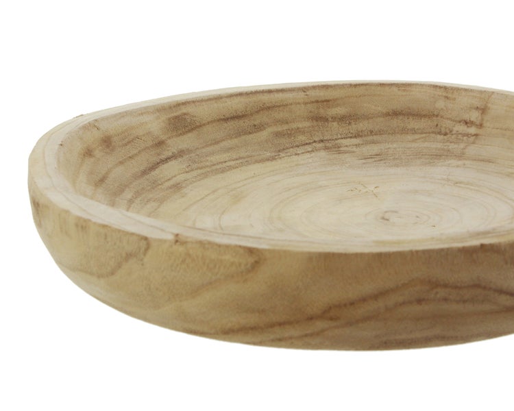 FRANK FLECHTWAREN | Schale Wood, rund, HOLZ, Ø 36 x 6 cm, ohne Deko