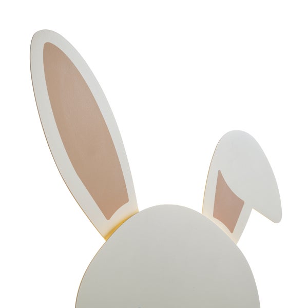 Dekofigur Osterhase aus Holz mit langen Ohren