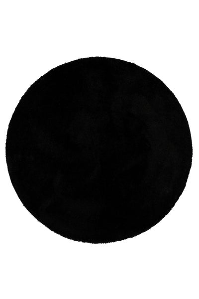 Badteppich Schwarz Joris WECONhome Basics 90 cm rund
