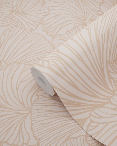 Tapetenrolle mit abstraktem Blattmuster