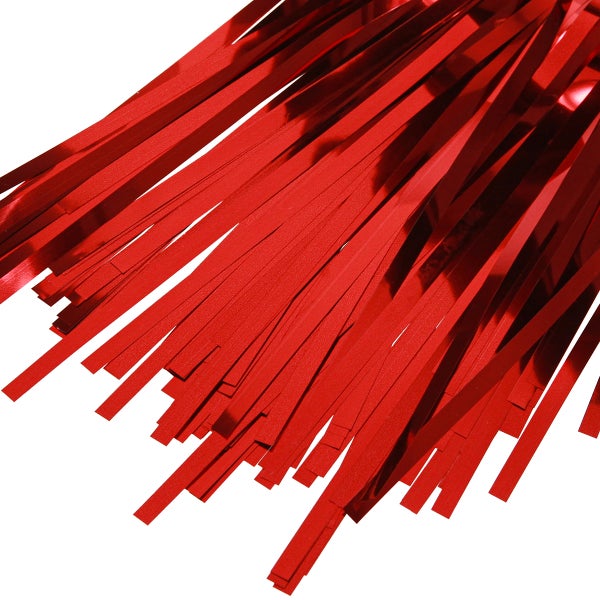 Rote Lametta Streifen für Partydekoration