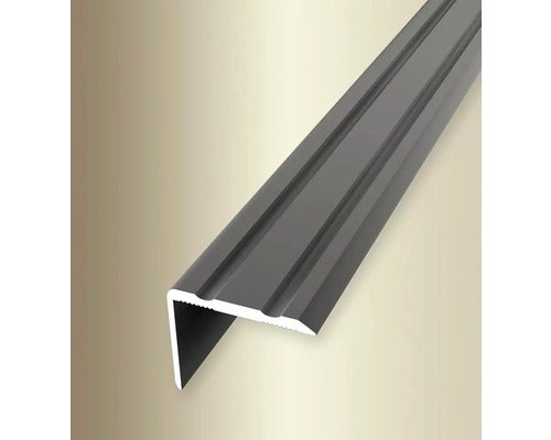 Winkelprofil 235SK selbstklebend 24,5x20x2 mm Alu eloxiert Edelstahl 100 cm