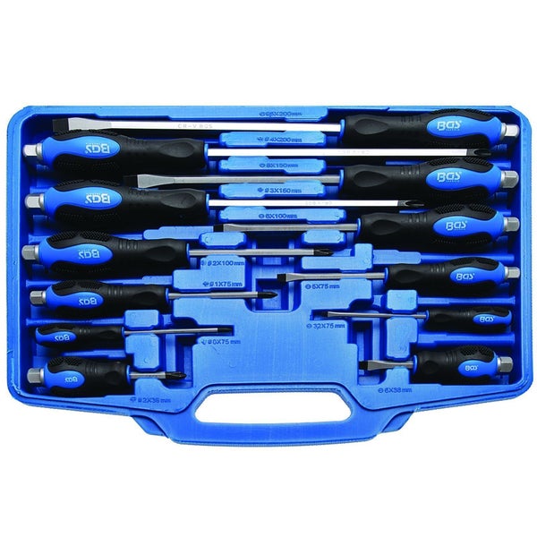 Schraubendrehersatz im blauen Koffer