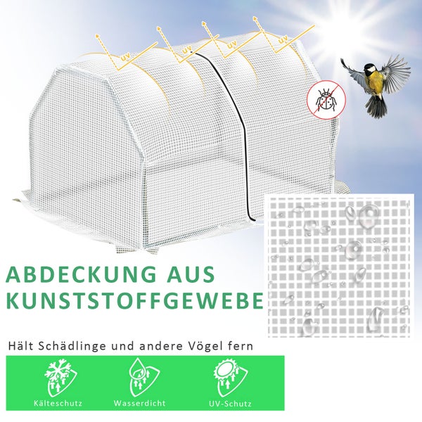 Abdeckung aus Kunststoffgewebe zum Schutz vor Schädlingen, Kälte, Wasser und UV-Strahlung