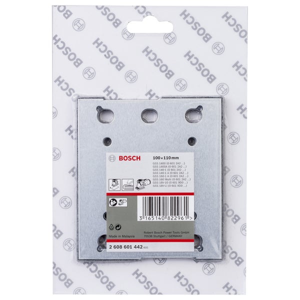 Bosch Schleifplatte 110 x 100 mm mit Filz - 2608601442