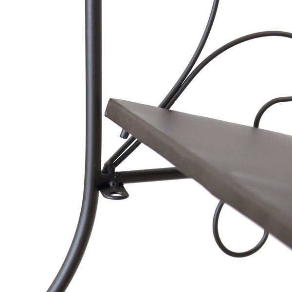 FRANK FLECHTWAREN | Metallregal Toskana, METALL, Breite 60 cm, Tiefe 30 cm, Höhe 155 cm, einfacher Klappaufbau, Lieferung nur innerhalb von Deutschla