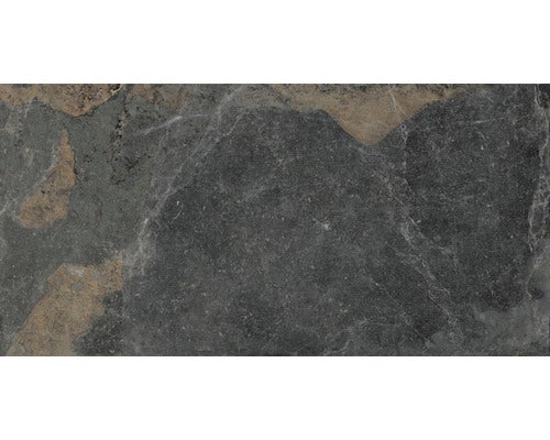 Dunkle Steinzeugfliese mit matter Oberfläche