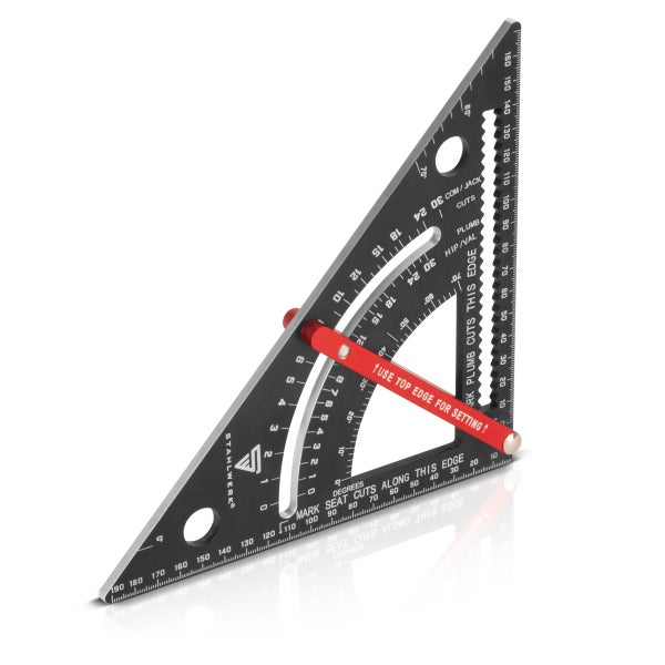 Winkeldreieck mit Anschlag metrischer Aluminium-Winkelmesser