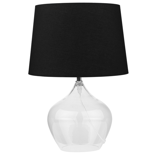 Tischleuchte OSUM Glas Schwarz