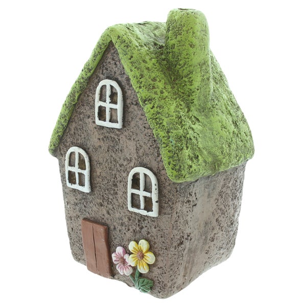 FRANK FLECHTWAREN|Dekohaus Blumenidylle, 20 x 15 x 31 cm, MAGNESIUMOXID