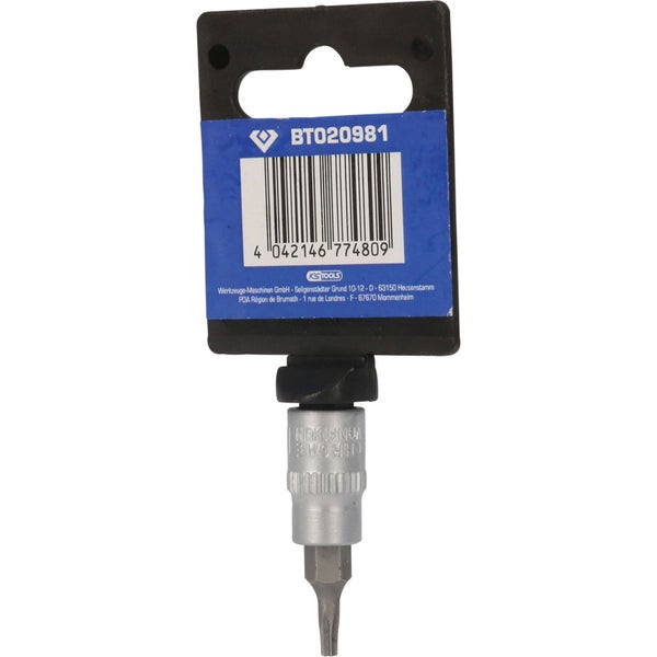BRILLIANT TOOLS 1/4 Torx-Bit-Stecknuss mit Stirnlochbohrung TB10 - BT020981