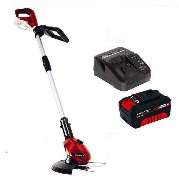 Einhell Akku Rasentrimmer mit Ladegerät und 18 Volt Lithium Ionen Akku