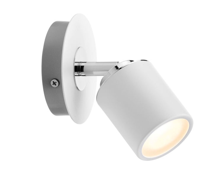 Spotlight Tube IP44 GU10 230V max. 10W dimmbar Weiß, Chrom