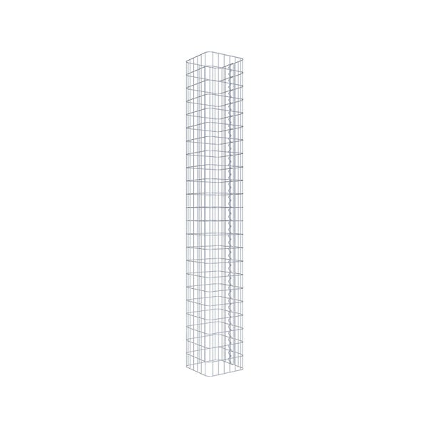 Gabionensäule 32 x 32 cm, MW 5 x 10 cm eckig - Höhe: 2,30 m