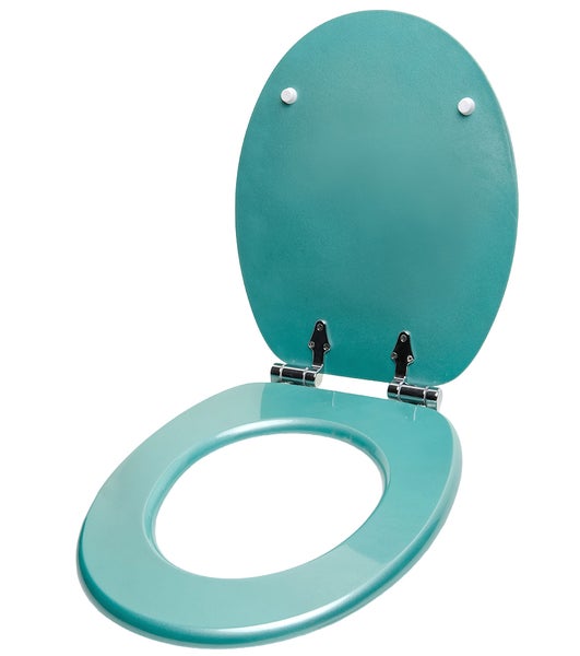 WC-Sitz Absenkautomatik Glitzer Türkis