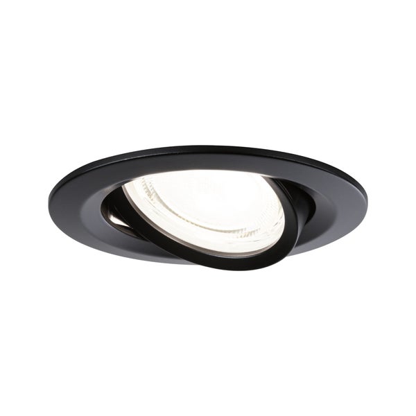 LED Einbauleuchte Nova Coin 3er-Set rund 84mm 50° 3x2,8W 3x505lm 230V 4000K Schwarz matt