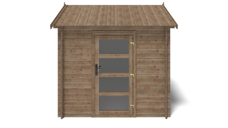 Gartenhaus, Gerätehaus 7,50m2 - 2,50x3m - 28mm - Imprägniert