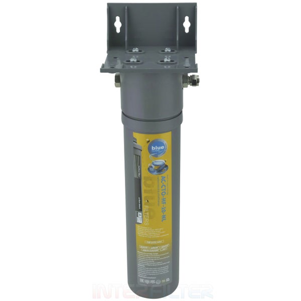 Blue Filters Wasserfiltergehäuse mit Wandhalterung und Carbon Block Kartusche für die Wasseraufbereitung