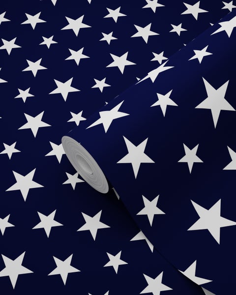 Tapetenrolle mit Sternmuster