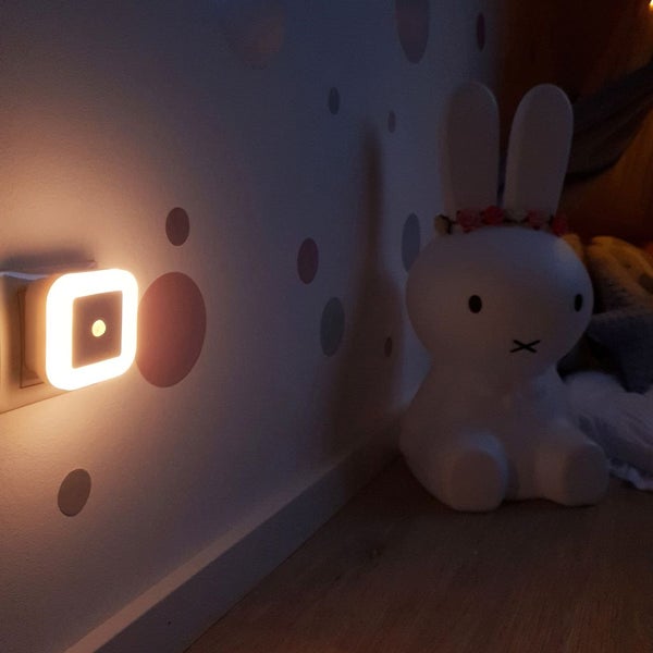 Nachtlicht - 0,32W, 26lm, mit Bewegungsmelder, Stecker, Timer, warmweiß, weiß