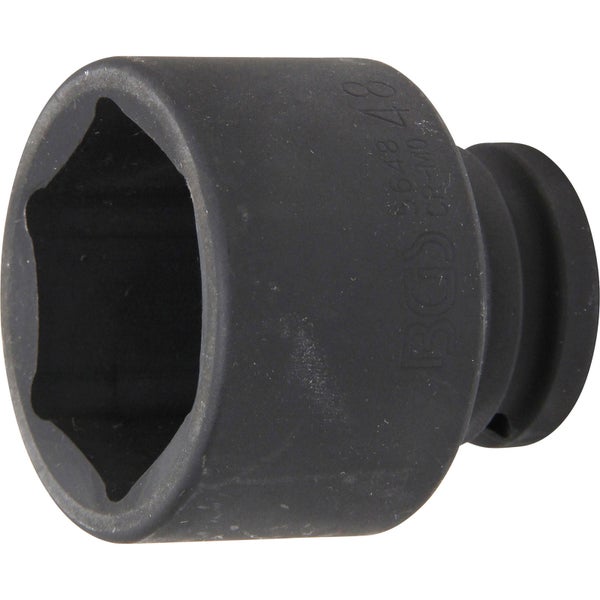 BGS Kraft-Steckschlüssel-Einsatz Sechskant Antrieb Innenvierkant 20 mm (3/4) SW 48 mm - 5648