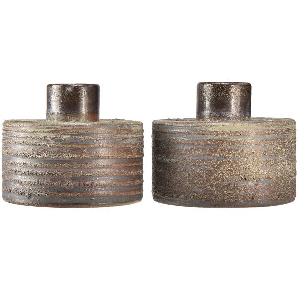 Zwei dekorative Keramikvasen für Innenräume