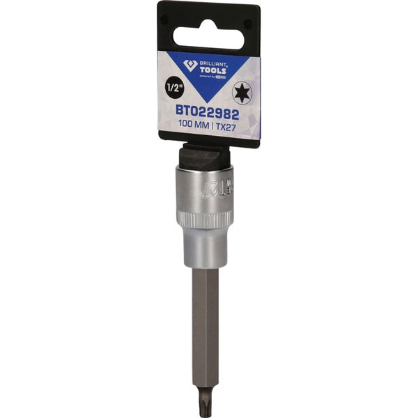 BRILLIANT TOOLS 1/2 Torx-Bit-Stecknuss 100 mm lang T27 - BT022982