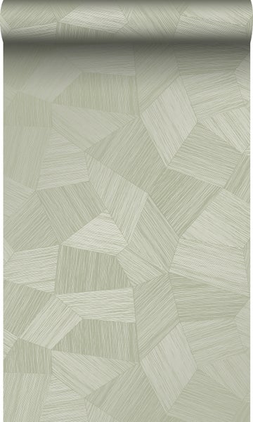Origin Wallcoverings Tapete 3D-Muster Graugrün - 0.53 x 10.05 m - 347984