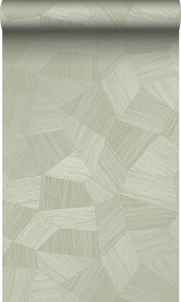 Origin Wallcoverings Tapete 3D-Muster Hell Graugrün - 0.53 x 10.05 m - 347984