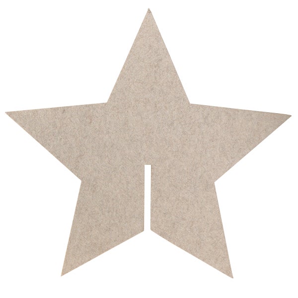 Stern zum Aufstellen aus Pappe